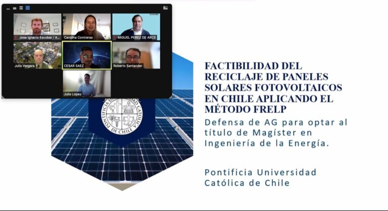 Julio López se convierte en nuevo graduado del Magíster en Ingeniería de la Energía de la Pontificia Universidad Católica de Chile