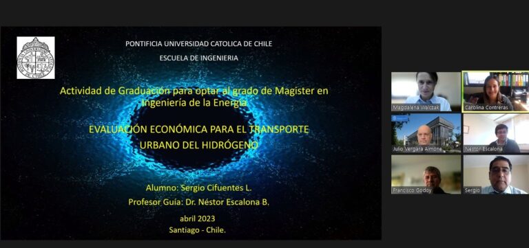 Sergio Cifuentes se convierte en nuevo graduado del Magíster en Ingeniería de la Energía de la Pontificia Universidad Católica de Chile