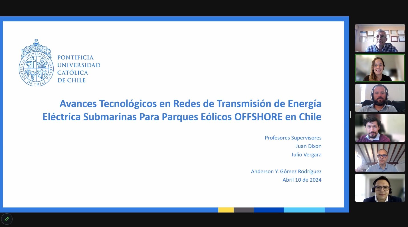 Anderson Gómez se convierte en un nuevo graduado del Magíster en Ingeniería de la Energía de la Pontificia Universidad Católica de Chile