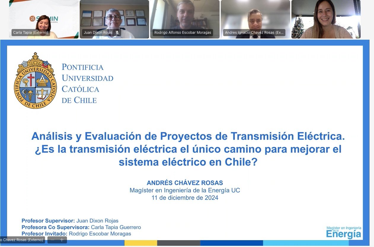 Andrés Chávez se convierte en un nuevo graduado del Magíster en Ingeniería de la Energía de la Pontificia Universidad Católica de Chile
