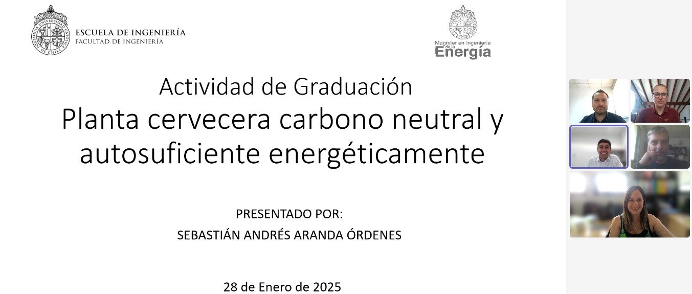 Sebastián Aranda se convierte en un nuevo graduado del Magíster en Ingeniería de la Energía de la Pontificia Universidad Católica de Chile