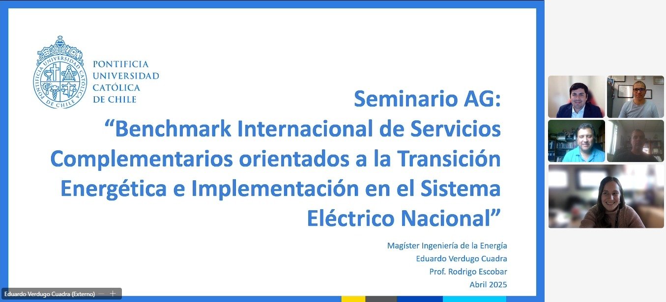 Eduardo Verdugo se convierte en un nuevo graduado del Magíster en Ingeniería de la Energía de la Pontificia Universidad Católica de Chile